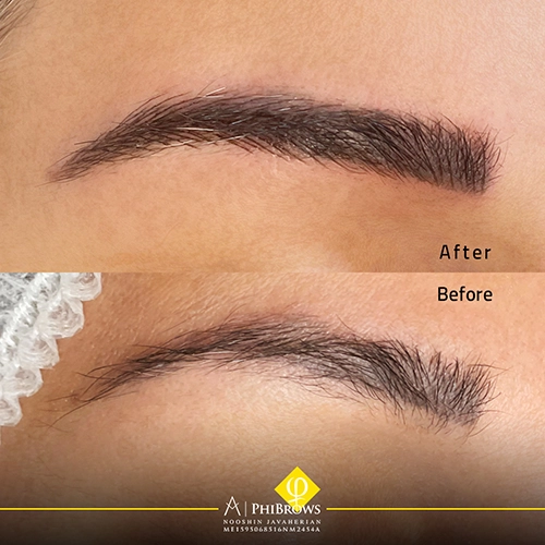 eyebrow old tattoo coverup