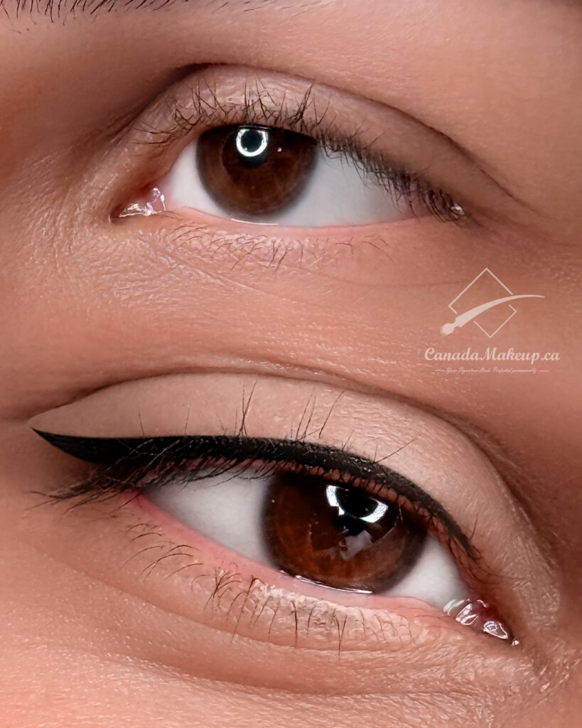 eyeliner tattoo Toronto after before